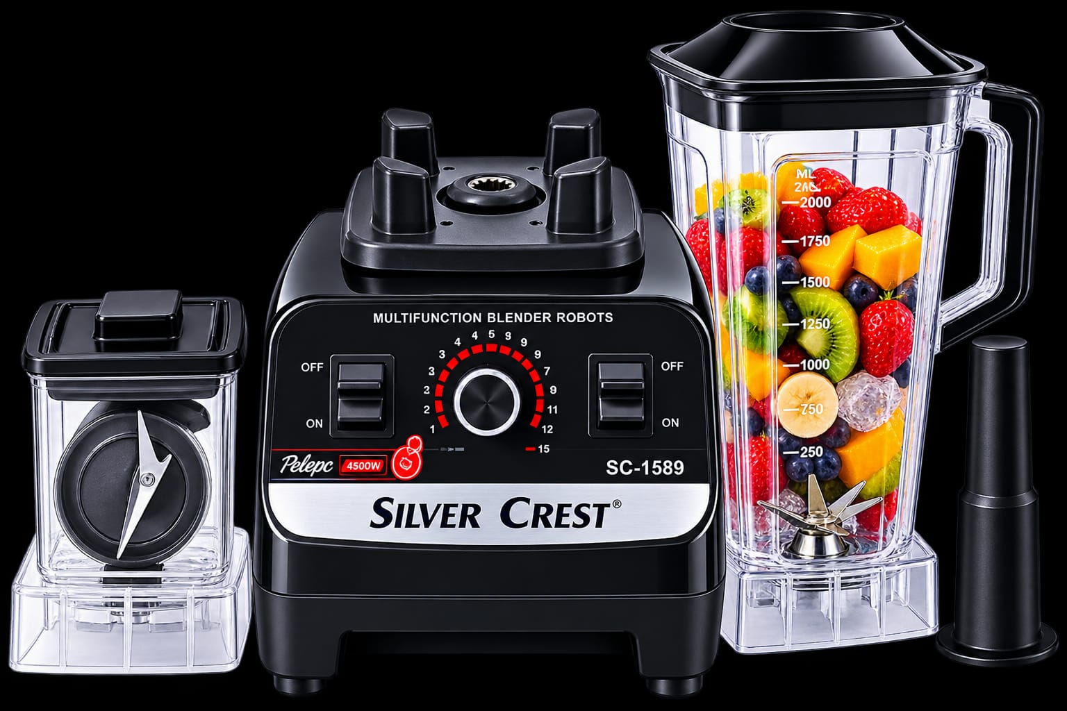 Silver Crest SC-1589 4500W Multifunction Commercial Blender - Image 2